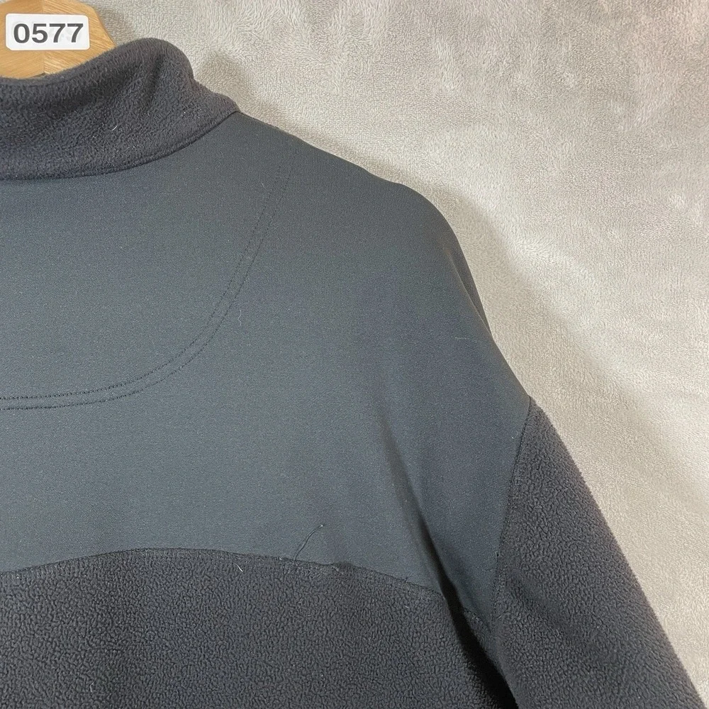 Vtg 90s Nike Center Swoosh Fleece 1/4 Zip Jacket Men 2XL Alpha Project Pockets